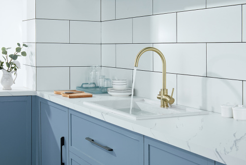 Смеситель для кухни Paulmark ESSEN Es213211-BR на мойку бронза - фото 5